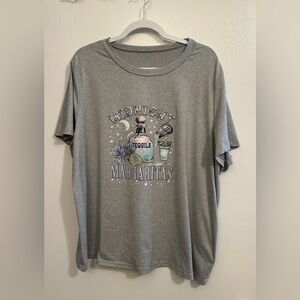 Shein Curve Women’s 3X Midnight Margaritas Practical Magic Heather Gray T-Shirt